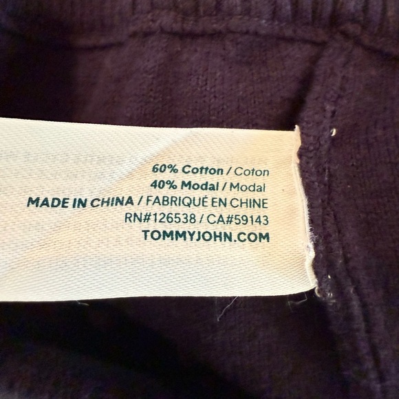 Tommy John Navy Sweater Lounge Pants in XS - Picture 8 of 9